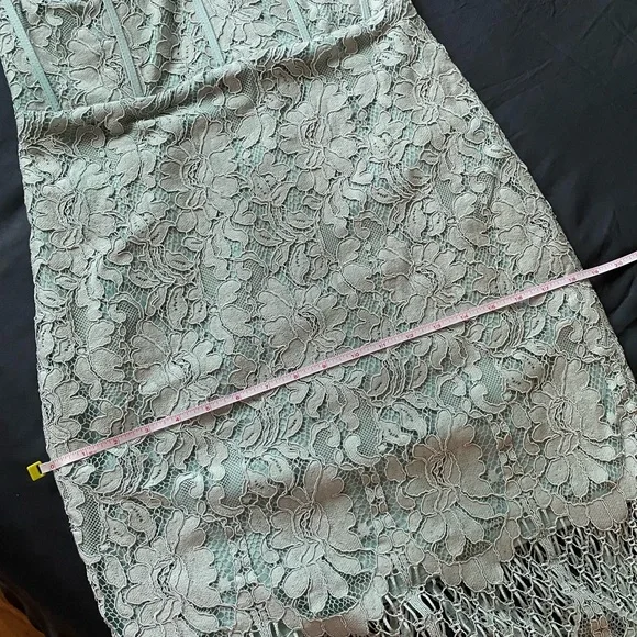 BARDOT Lace Spaghetti-Strap Sheath Dress in Light Blue - Picture 11 of 12